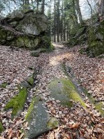 Wachau - Římská cesta - stopy po vozech